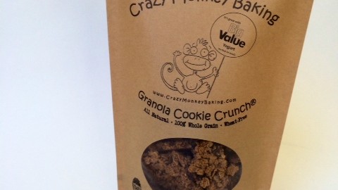 Crazy Monkey granola packaging featured at Walmart's Sustainability Exp