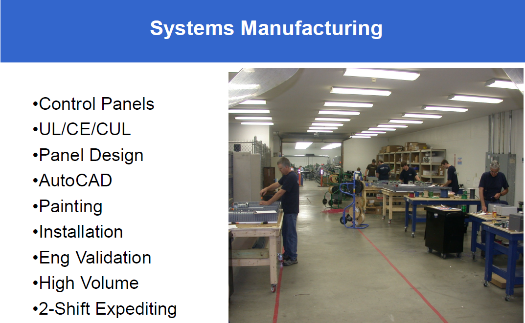 System Manufacturing Slide